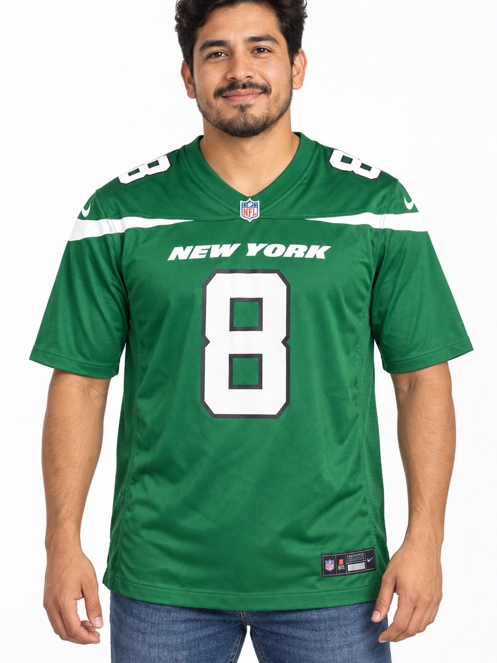 Nike New York Jets Aaron Rodgers #8 NFL Jersey Men’s XL Green